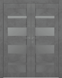 AVON 07-01 VETRO DARK URBAN DOUBLE BELLDINNI MODERN INTERIOR DOOR - 1