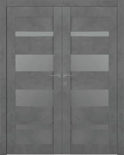 AVON 07-01 VETRO DARK URBAN DOUBLE BELLDINNI MODERN INTERIOR DOOR - 1