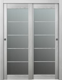 AVON 5 LITE VETRO RIBEIRA ASH BYPASS BELLDINNI MODERN INTERIOR DOOR - 1