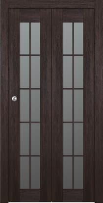 AVON 10 LITE VETRO VERALINGA OAK BI-FOLD BELLDINNI MODERN INTERIOR DOOR - 1
