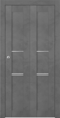 AVON 07 3H DARK URBAN BI-FOLD BELLDINNI MODERN INTERIOR DOOR - 1