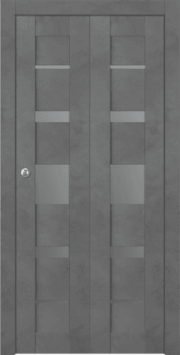 AVON 07-03 VETRO DARK URBAN DOUBLE BI-FOLD BELLDINNI MODERN INTERIOR DOOR - 1