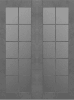 AVON 10 LITE VETRO DARK URBAN DOUBLE BARN BELLDINNI MODERN INTERIOR DOOR - 2