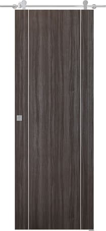 PALLADIO 2U GRAY OAK BARN BELLDINNI MODERN INTERIOR DOOR - 1