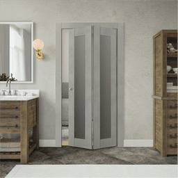 AVON 207 VETRO LIGHT URBAN BI-FOLD BELLDINNI MODERN INTERIOR DOOR - 2