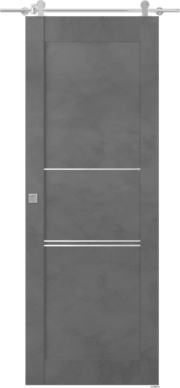 AVON 07 3H DARK URBAN BARN BELLDINNI MODERN INTERIOR DOOR - 1