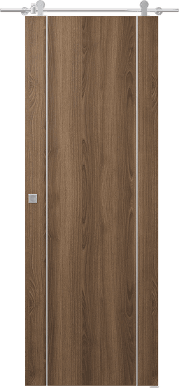 OPTIMA 2U PECAN NUTWOOD BARN DOORS BELLDINNI MODERN INTERIOR DOOR - 1