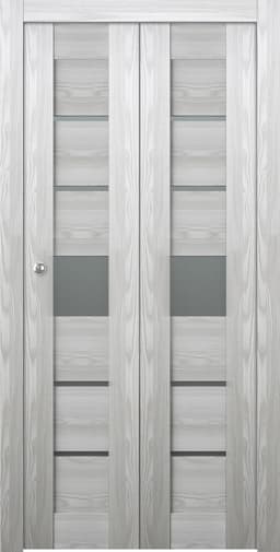 AVON 07-06 VETRO RIBEIRA ASH BI-FOLD BELLDINNI MODERN INTERIOR DOOR - 1