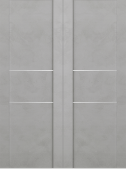 AVON 01 2H LIGHT URBAN DOUBLE INVISIBLE METAL FRAME BELLDINNI MODERN INTERIOR DOOR - 2