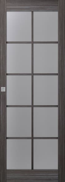 PALLADIO 10 LITE VETRO GRAY OAK MAGIC BELLDINNI MODERN INTERIOR DOOR - 1