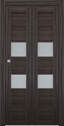 DESSA VETRO GRAY OAK BI-FOLD BELLDINNI MODERN INTERIOR DOOR - 1