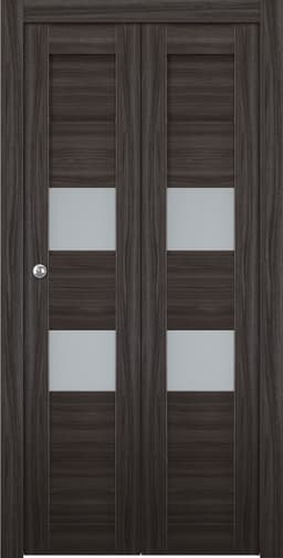 DESSA VETRO GRAY OAK BI-FOLD BELLDINNI MODERN INTERIOR DOOR - 1