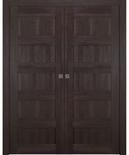 AVON 07 4R VERALINGA OAK DOUBLE POCKET BELLDINNI MODERN INTERIOR DOOR - 1