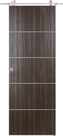 PALLADIO 4H GRAY OAK DOUBLE BARN BELLDINNI MODERN INTERIOR DOOR - 1