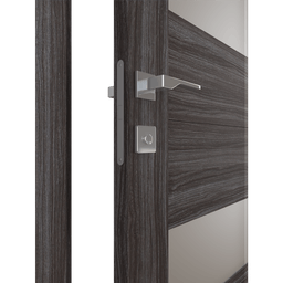 BERTA VETRO GRAY OAK BYPASS BELLDINNI MODERN INTERIOR DOOR - 6