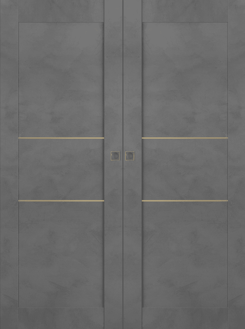 AVON 07 2H GOLD DARK URBAN DOUBLE MAGIC BELLDINNI MODERN INTERIOR DOOR