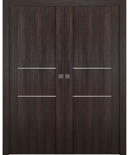 AVON 01 2H VERALINGA OAK DOUBLE POCKET DOORS BELLDINNI MODERN INTERIOR DOOR - 1