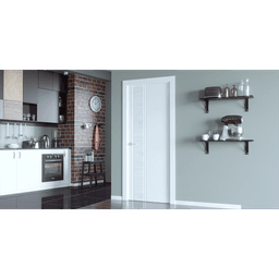 TWINWOOD 1 POLAR WHITE POCKET BELLDINNI MODERN INTERIOR DOOR - 2