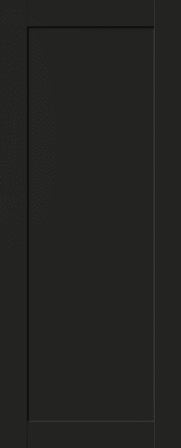 SHAKER 1 PANEL BLACK MATTE SLAB BELLDINNI MODERN INTERIOR DOOR - 1