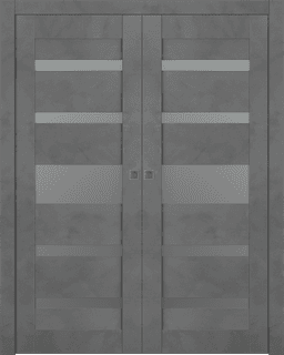 AVON 07-05 VETRO DARK URBAN DOUBLE POCKET BELLDINNI MODERN INTERIOR DOOR - 1