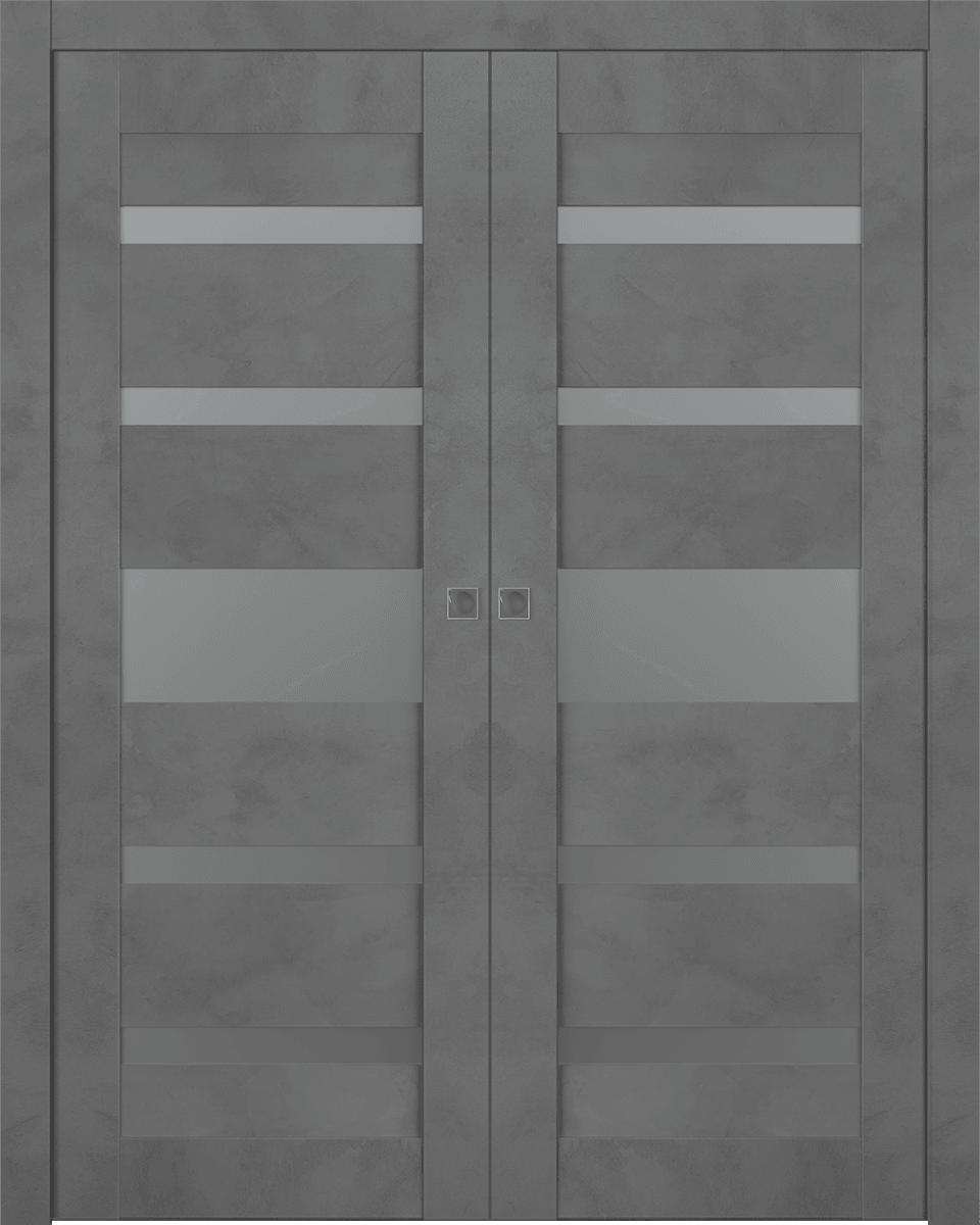 AVON 07-05 VETRO DARK URBAN DOUBLE POCKET BELLDINNI MODERN INTERIOR DOOR