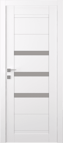 DORA VETRO SNOW WHITE SWING BELLDINNI MODERN INTERIOR DOOR - 1