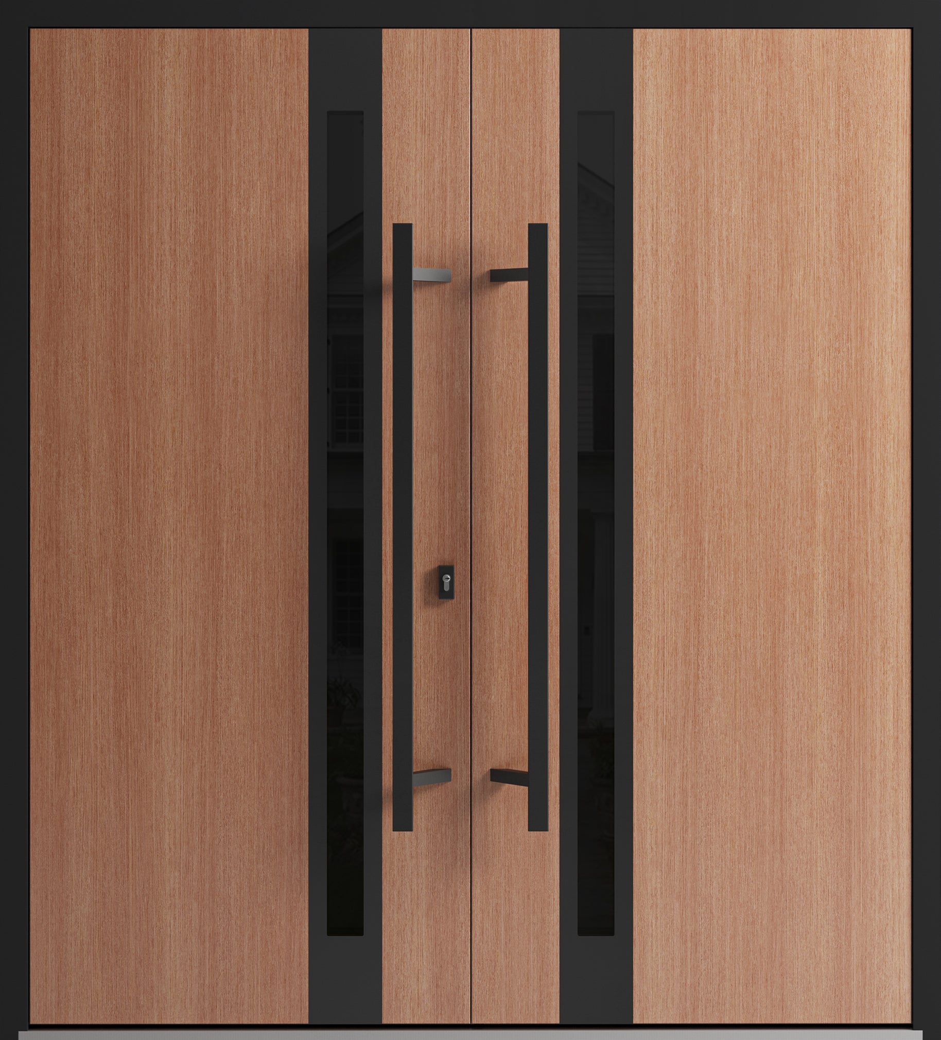 Double metal-aluminum modern exterior door Ronex 1033