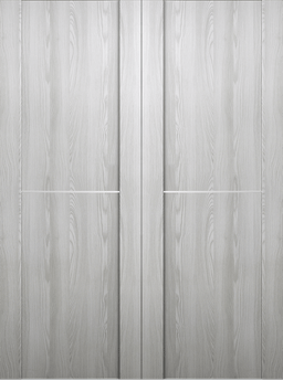 AVON 01 1H RIBEIRA ASH DOUBLE BARN BELLDINNI MODERN INTERIOR DOOR - 2
