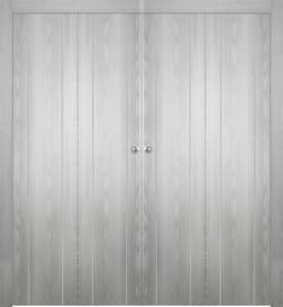 OPTIMA 2U RIBEIRA ASH DOUBLE BI-FOLD BELLDINNI MODERN INTERIOR DOOR - 1