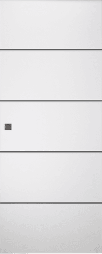 OPTIMA 4H BLACK SNOW WHITE DOUBLE MAGIC DOORS BELLDINNI MODERN INTERIOR DOOR - 1