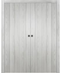 AVON 01 RIBEIRA ASH DOUBLE POCKET DOORS BELLDINNI MODERN INTERIOR DOOR - 1