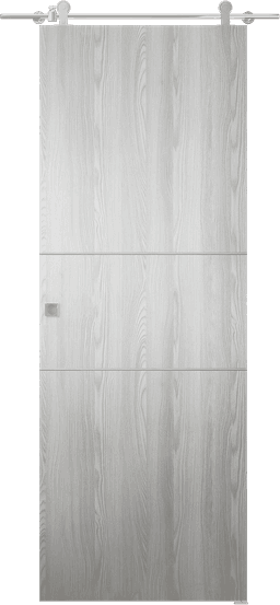 OPTIMA 2H RIBEIRA ASH DOUBLE BARN BELLDINNI MODERN INTERIOR DOOR - 1