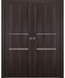 AVON 01 3H VERALINGA OAK DOUBLE POCKET DOORS BELLDINNI MODERN INTERIOR DOOR - 1