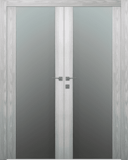 AVON 202 VETRO RIBEIRA ASH DOUBLE BELLDINNI MODERN INTERIOR DOOR - 1