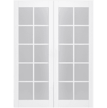 PALLADIO 10 LITE VETRO BIANCO NOBLE DOUBLE POCKET BELLDINNI MODERN INTERIOR DOOR - 1