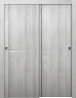 AVON 01 1H RIBEIRA ASH BYPASS DOORS BELLDINNI MODERN INTERIOR DOOR - 1