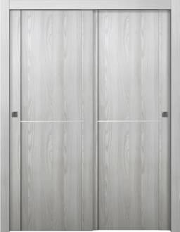 AVON 01 1H RIBEIRA ASH BYPASS DOORS BELLDINNI MODERN INTERIOR DOOR - 1