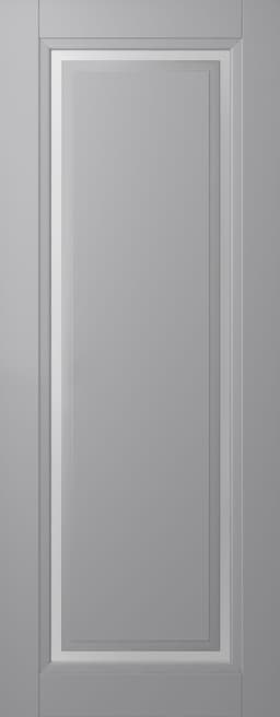 AURUM 1 VETRO LIGHT GREY SLAB BELLDINNI MODERN INTERIOR DOOR - 1