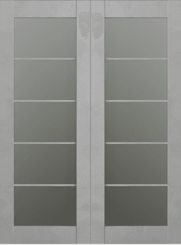 AVON 5 LITE VETRO LIGHT URBAN DOUBLE BI-FOLD BELLDINNI MODERN INTERIOR DOOR - 2