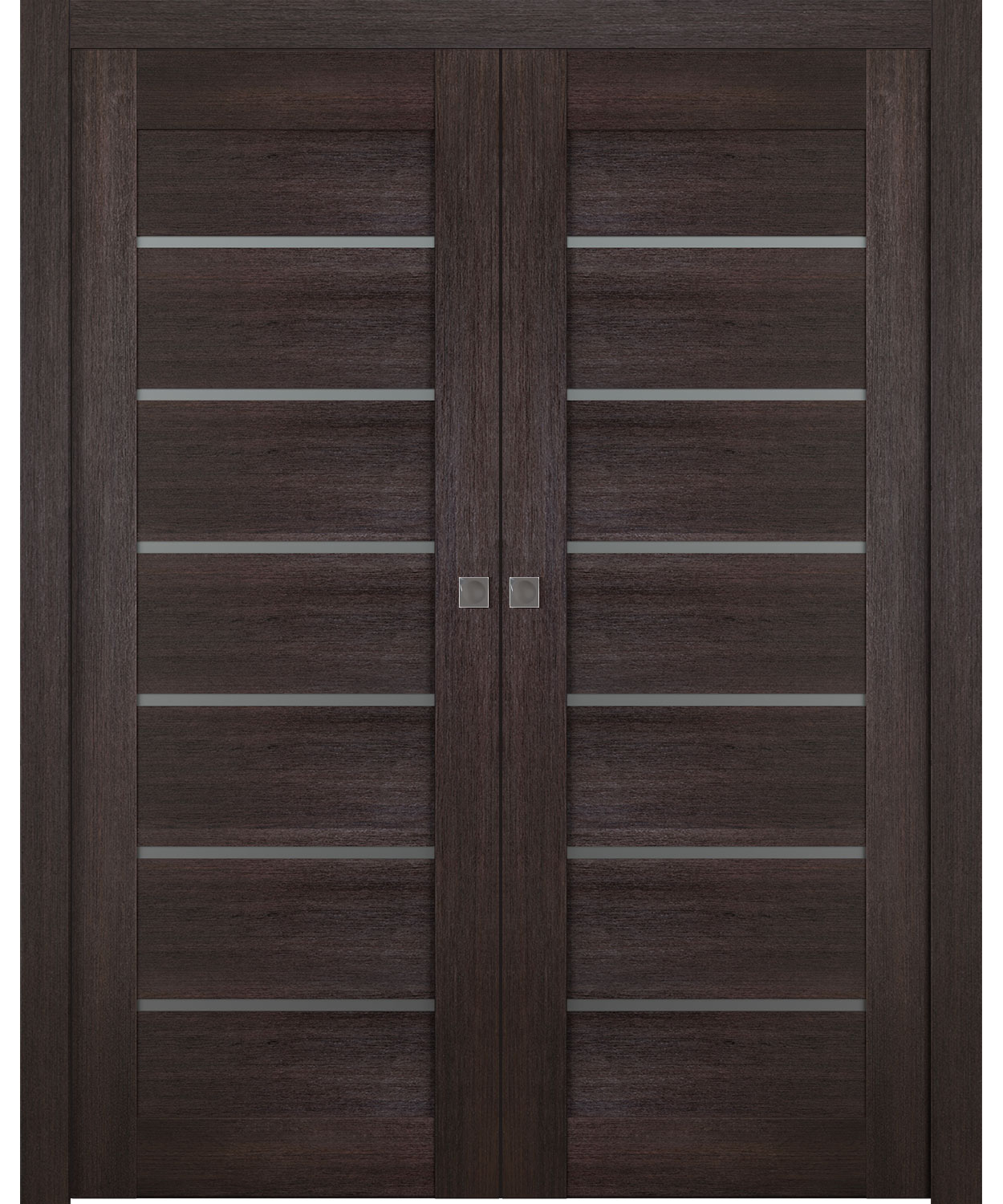 AVON 07-02 VETRO VERALINGA OAK DOUBLE POCKET BELLDINNI MODERN INTERIOR DOOR