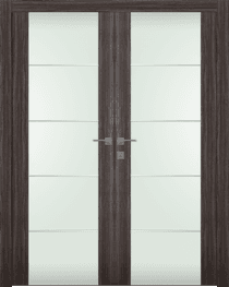 PALLADIO 202 4H VETRO GRAY OAK CLOSET DOORS BELLDINNI MODERN INTERIOR DOOR - 1