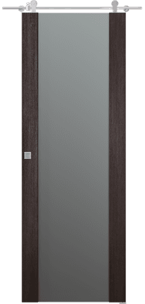 AVON 202 VETRO VERALINGA OAK DOUBLE BARN BELLDINNI MODERN INTERIOR DOOR - 1