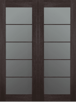 AVON 5 LITE VETRO VERALINGA OAK DOUBLE BARN BELLDINNI MODERN INTERIOR DOOR - 2