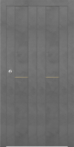 AVON 01 1H GOLD DARK URBAN DOUBLE BI-FOLD BELLDINNI MODERN INTERIOR DOOR - 1