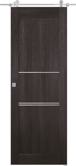 AVON 07 3H VERALINGA OAK DOUBLE BARN BELLDINNI MODERN INTERIOR DOOR - 1