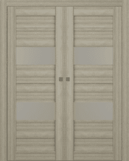 BERTA VETRO SHAMBOR DOUBLE POCKET BELLDINNI MODERN INTERIOR DOOR - 1