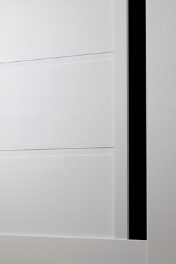 ESTA BLACK VETRO BIANCO NOBLE DOUBLE BI-FOLD BELLDINNI MODERN INTERIOR DOOR - 4