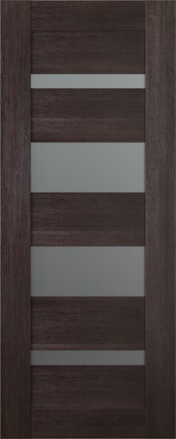 AVON 07-01 VETRO VERALINGA OAK SLAB BELLDINNI MODERN INTERIOR DOOR - 1