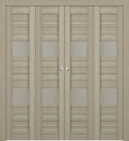 BERTA VETRO SHAMBOR DOUBLE BI-FOLD BELLDINNI MODERN INTERIOR DOOR - 1