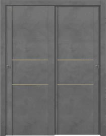 AVON 01 2H GOLD DARK URBAN BYPASS DOORS BELLDINNI MODERN INTERIOR DOOR - 1